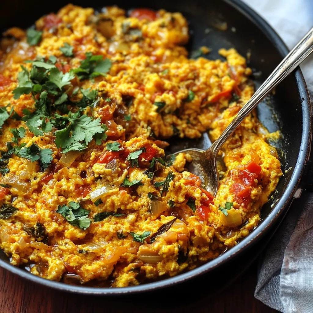 Savory Spanish-Style Scrambled Eggs with Peppers and Tomatoes