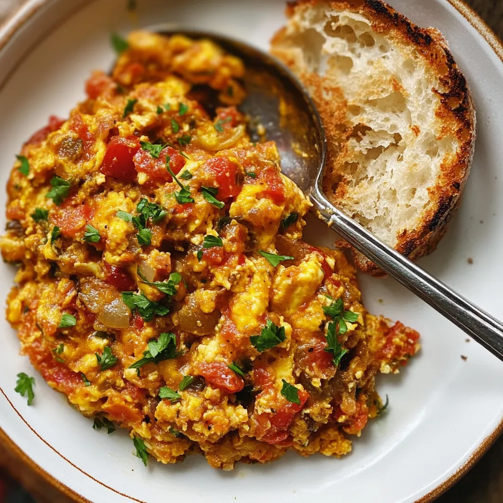 simple Menemen (Turkish-Style Scrambled Eggs With Tomatoes, Onions, and Chilies) Recipe