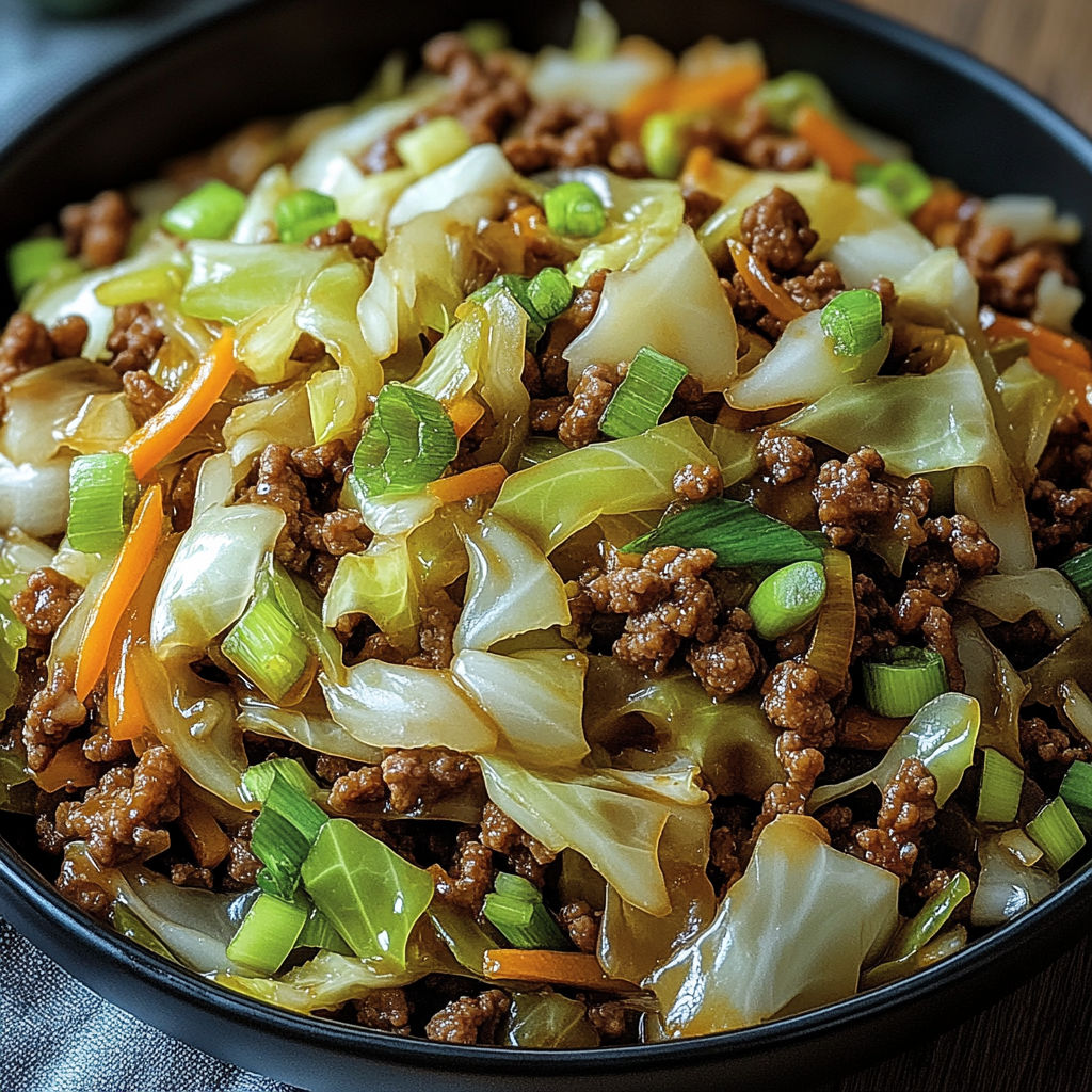 A bowl of beef and vegetable stir fry, including carrots and onions, is served on a wooden table.