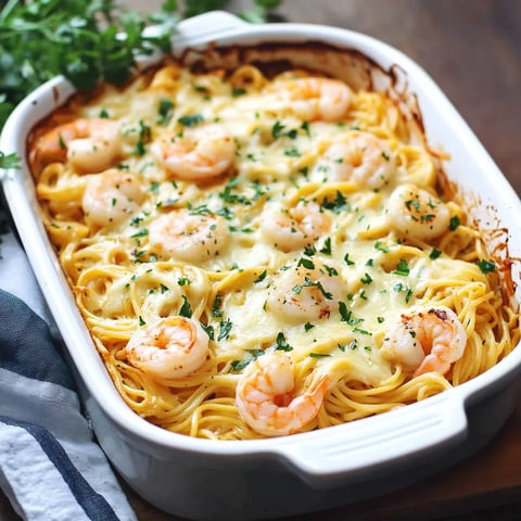 Shrimp and Cheese Bake (Linguine One-Dish)