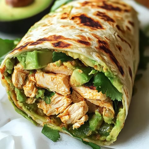 Easy Chicken Avocado Wrap