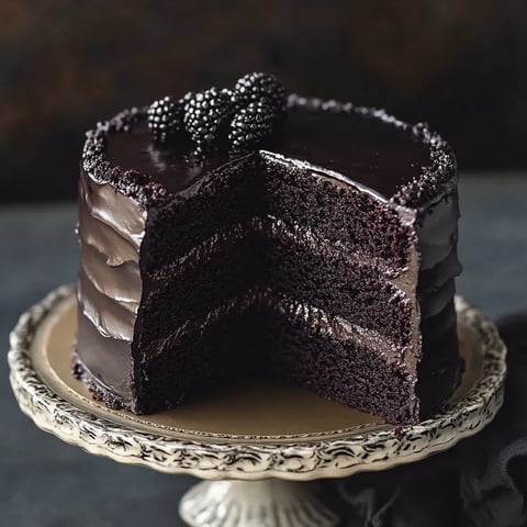 Moist Black Velvet Cake Slice