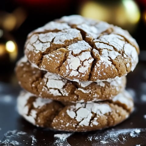Soft Gingerbread Crinkles