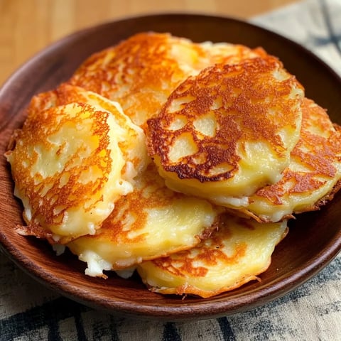 Crispy Cheese-Filled Potato Pancakes