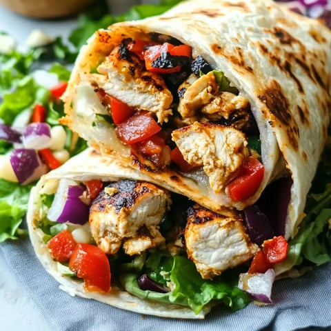 Tasty Mediterranean-Style Chicken Wraps