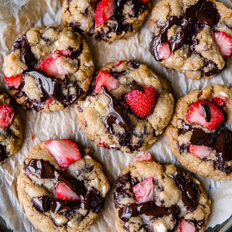 Delicious Strawberry Chocolate Cookies