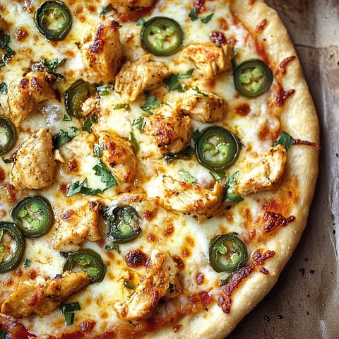 Gooey Mozzarella and Tangy Jalapeno Pizza