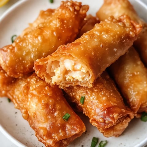 Crunchy Air-Fried Chicken Egg Rolls with Asian Flavors