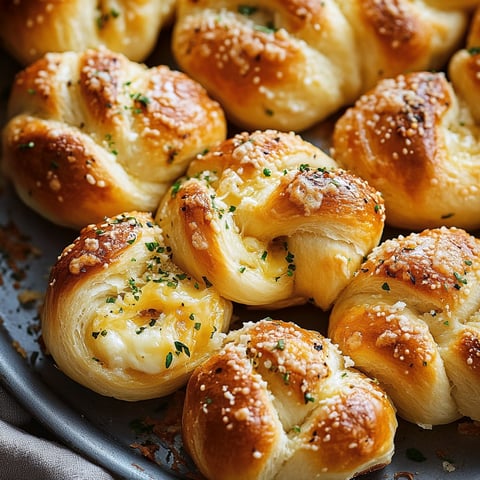 Cheesy Garlic Knot Bites