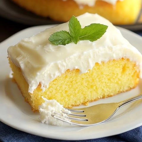 Simple Lemon Cake with Creamy Frosting