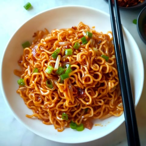 Fast Spicy Ramen Meal