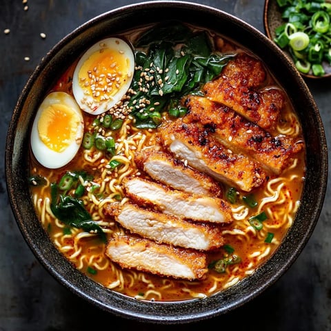 Easy 30 Minute Miso Chicken Katsu Ramen Bowl