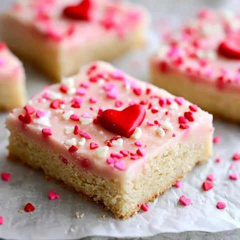 Soft and Festive Valentine's Sugar Cookie Bars