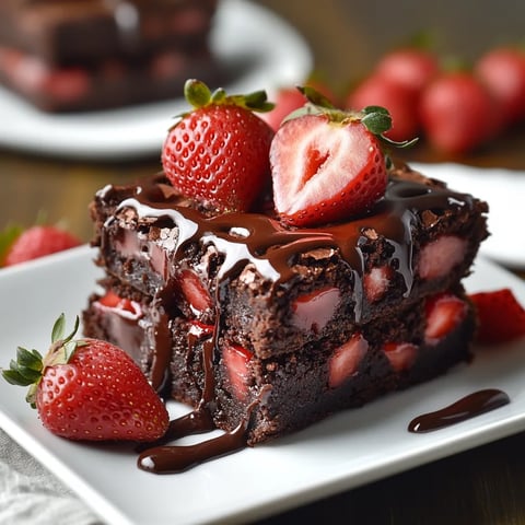 Strawberry Chocolate Brownies