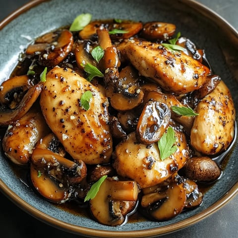 Bold Black Pepper Chicken and Mushrooms