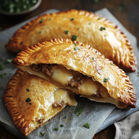Golden Beef and Cheese Pastries