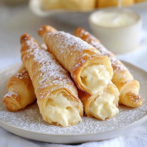 Three mouthwatering powdered pastries served on a plate.
