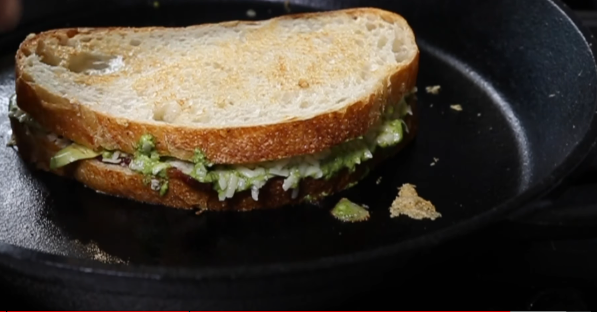 image of dip grilled cheese in
