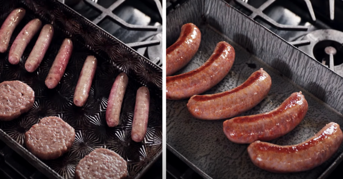 cook link sausage in the oven