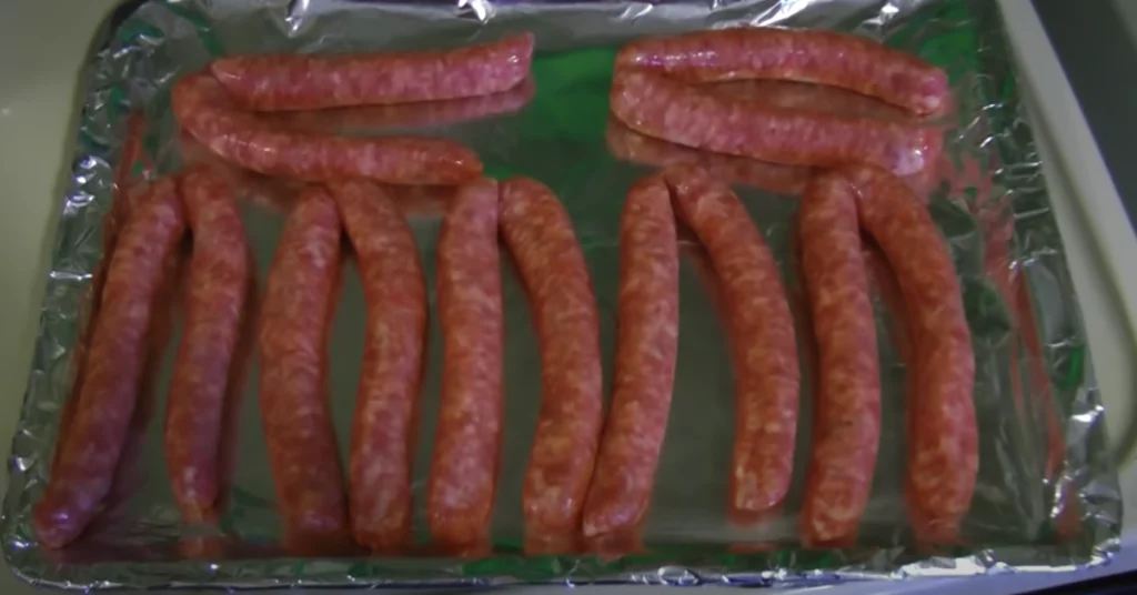 cook link sausages in oven
